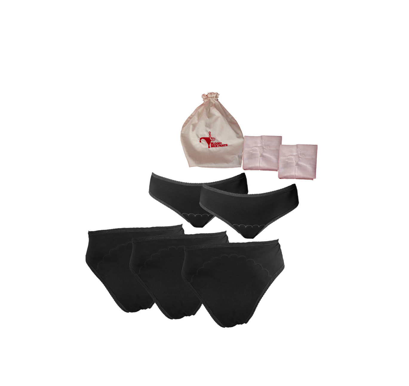 5x Scallop Bloody Nice Pant Pack