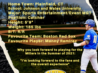 Moose Jaw Miller Express Sign Catcher Colby Greenhalgh