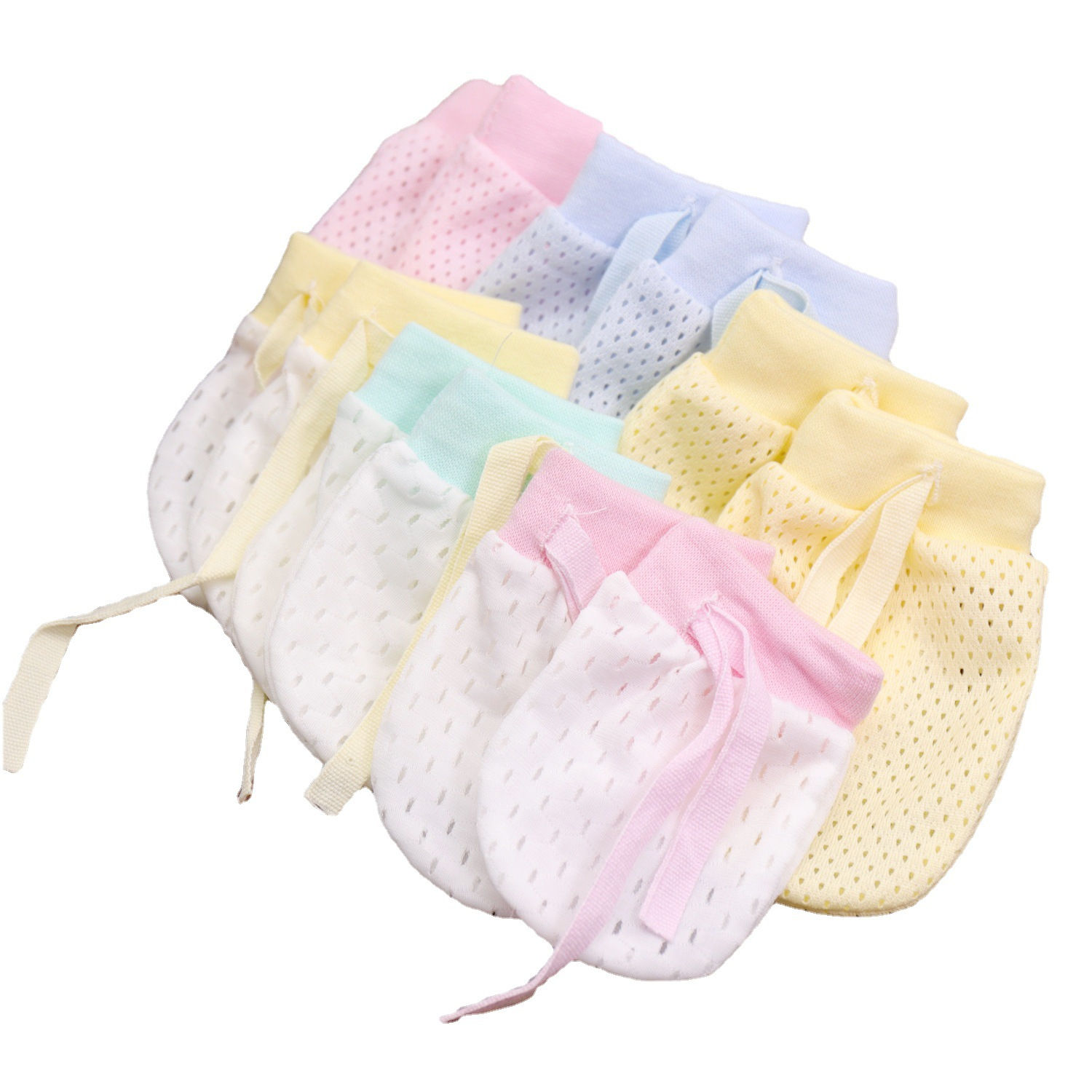 Adjustable Anti-Scratch Mittens for Infants and Newborns