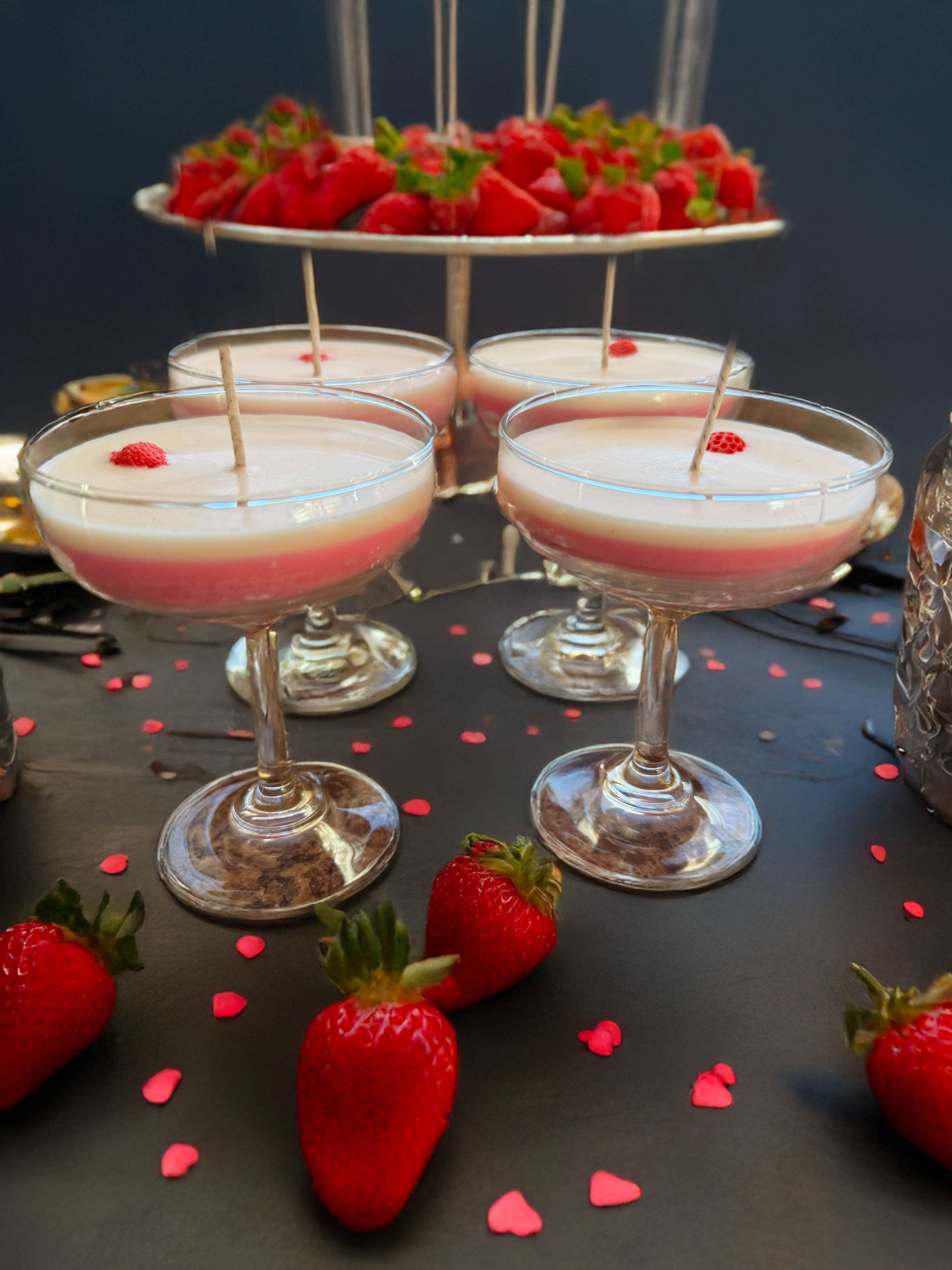 Mini Strawberry Cocktails