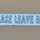 Thumbnail: Leave by 9 Sticker