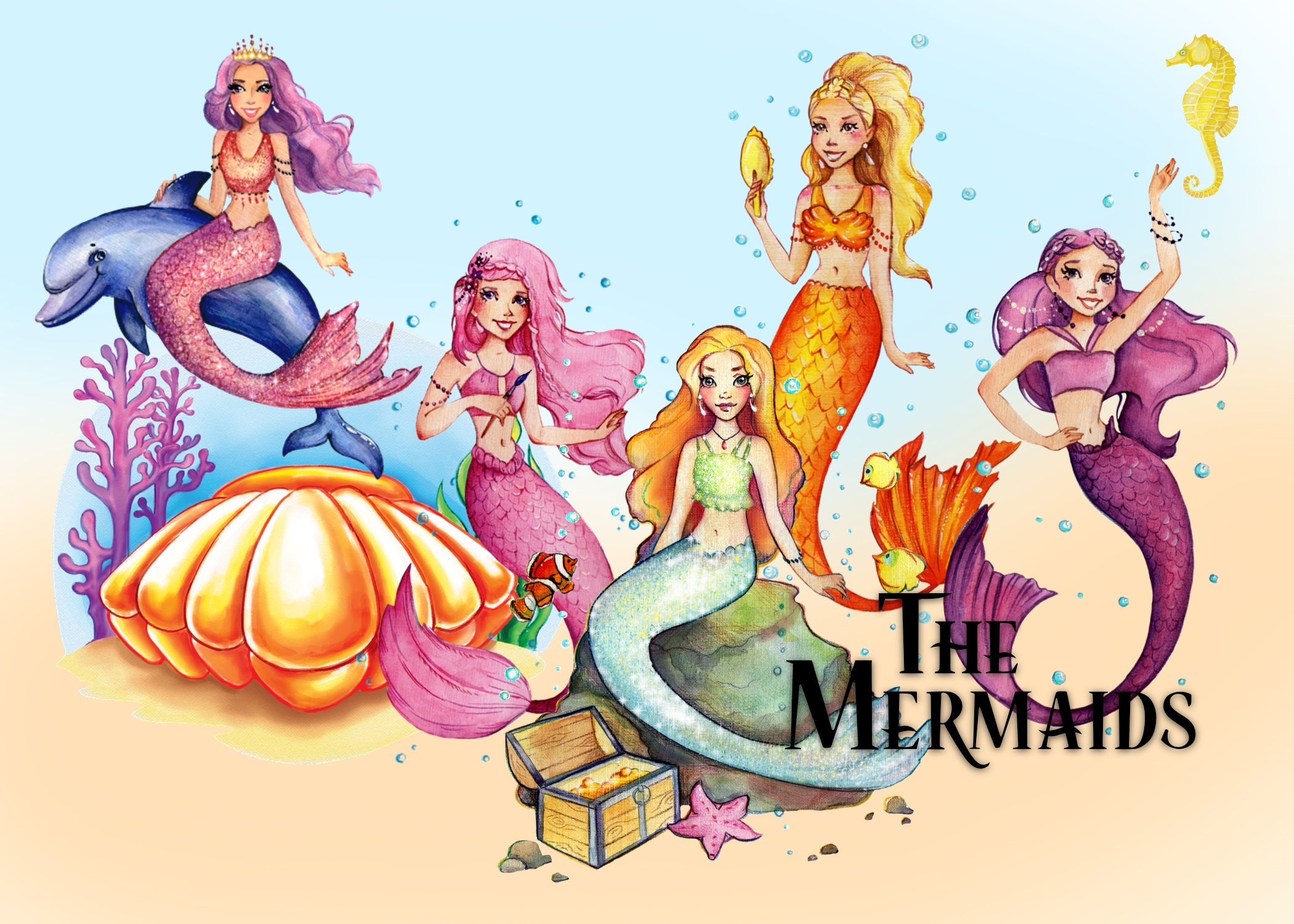 The Mermaids Clipart Images
