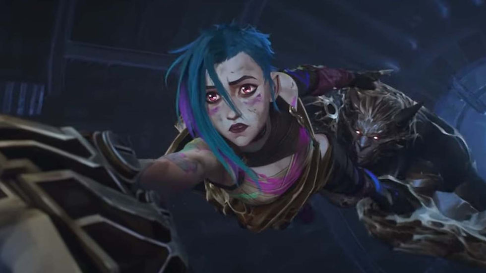 ©ForticheProductions ©Netflix Bataille finale entre Jinx, Vi et Vander : Jinx se sacrifie pour sauver sa sœur et abréger les souffrances de son père