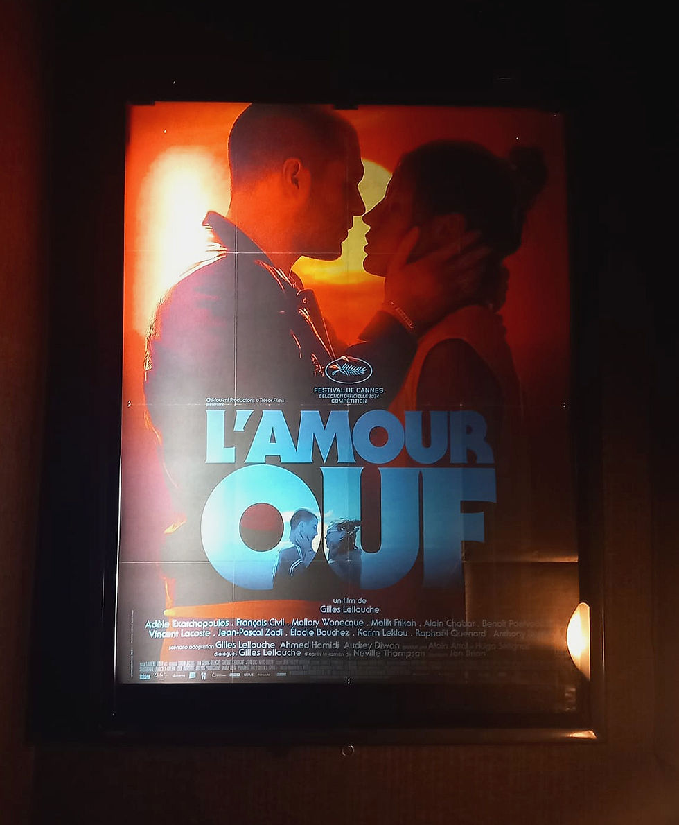 ⓒ Laura SAULLE BECHTATOU Affiche du film L'Amour Ouf quelques jours après sa sortie, au cinéma la Nef de Grenoble