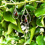 granatøreringe guld granater alguld