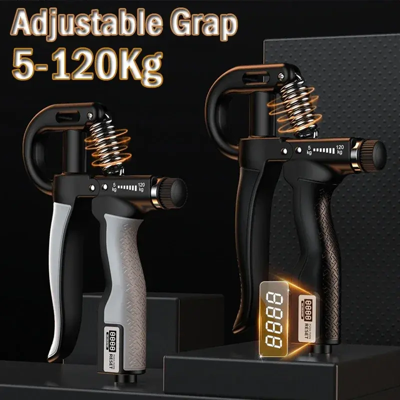 Thumbnail: 5-165kg Adjustable Hand Grip Strengthener Hand Grip Trainer With Counter Wrist F