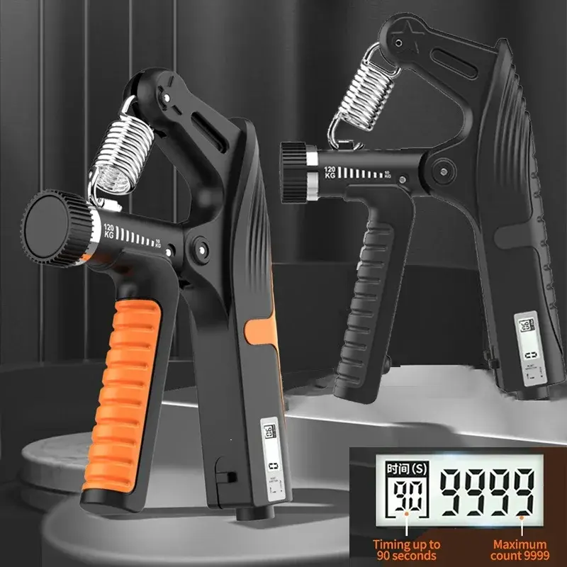Thumbnail: 5-165kg Adjustable Hand Grip Strengthener Hand Grip Trainer With Counter Wrist F