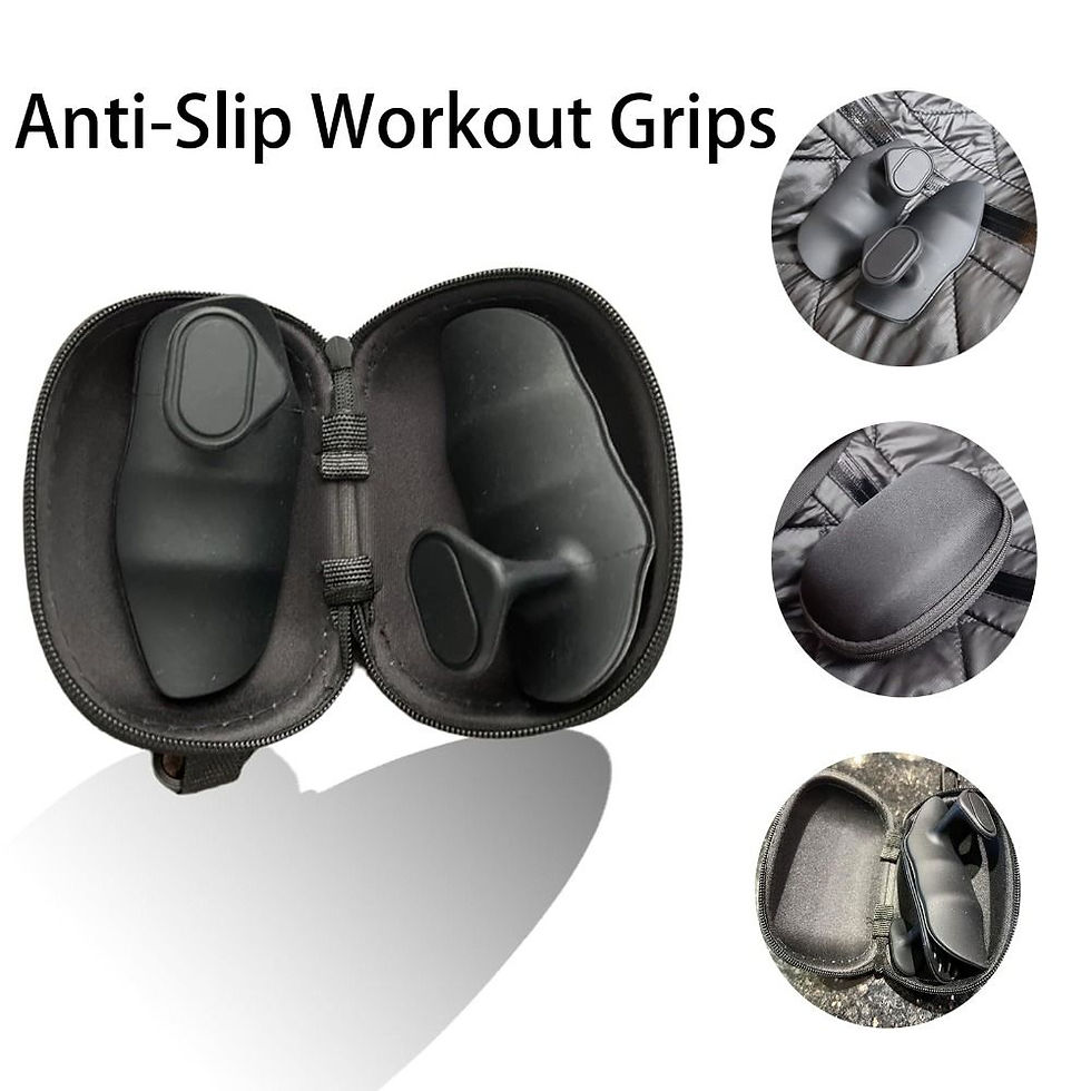 Thumbnail: New Anti-Slip Grip Strengthener No Sweaty Breathable Comfort Workout Grips Porta