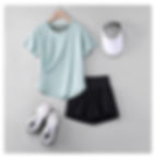 Thumbnail: DRUR 2pcs Yoga Set Women Summer Sports Suit 2 Piece Sportswear Outfits Female Sh