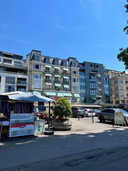 Historic Montreux Palace Hotel in Switzerland