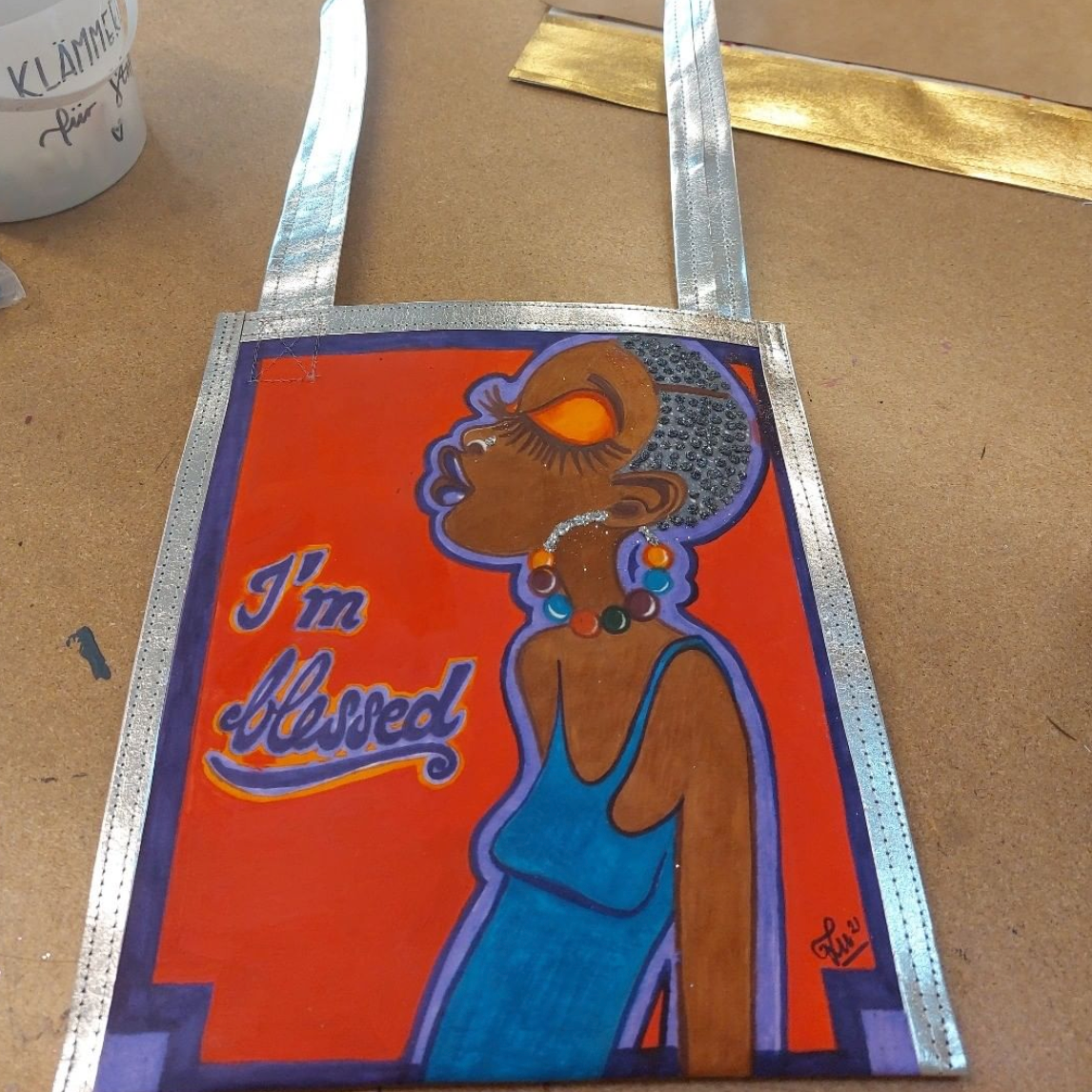 I’m Blessed Medium: Acrylics on Papery Panel