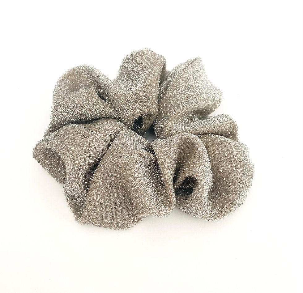 scrunchie glitter zand