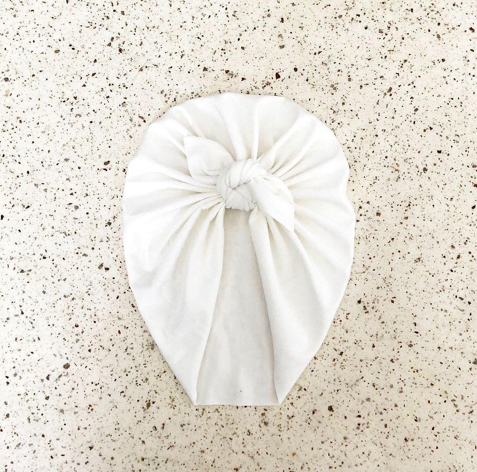 winterturban gebroken wit