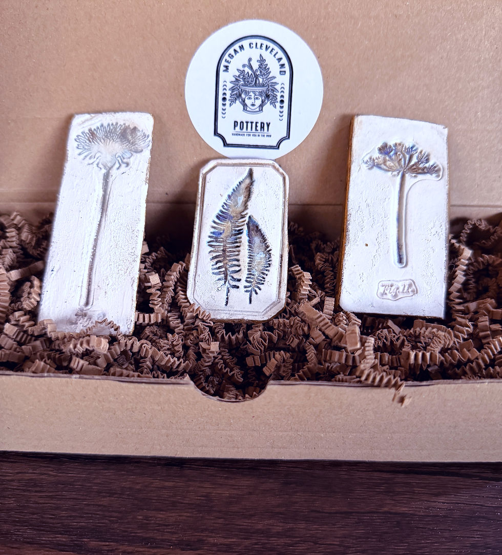 Flower Trio Clay Magnets