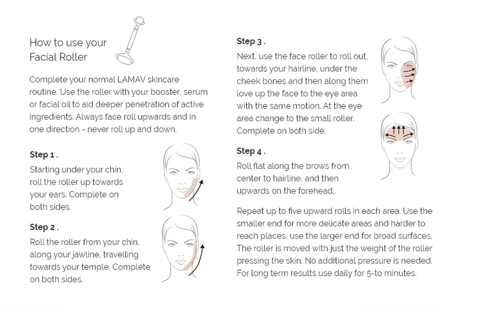 Thumbnail: La Mav Quartz Gua Sha Facial Roller Set