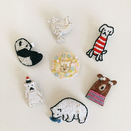 ビーズ刺繍アクセサリー