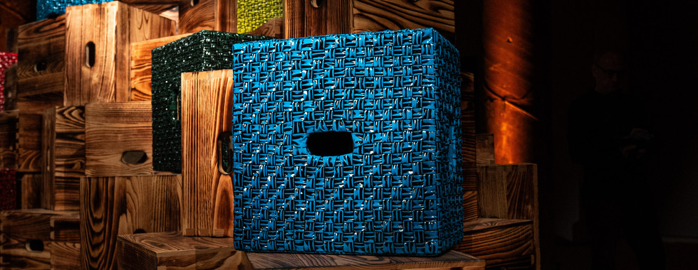 5. BOTTEGA VENETA "ON THE ROCKS", blue box, Design Week Milan, Salone del Mobile 2024