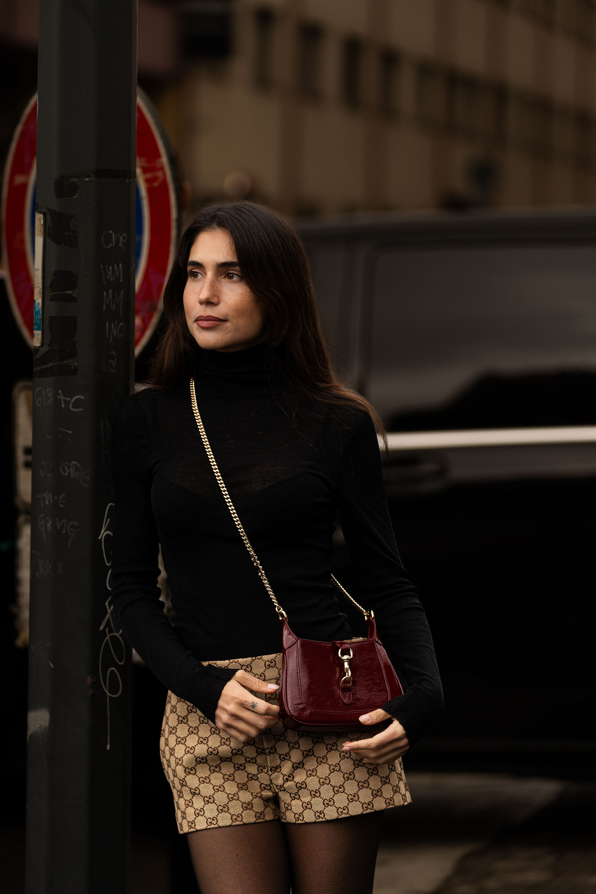  street style photography by Riccardo Perdisa outside Gucci show Milan Women's Fashion Week 2024