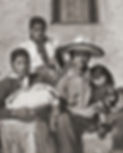 vintage portrait of mexican family