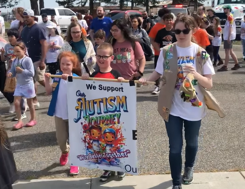 Our Autism Journey walking participants