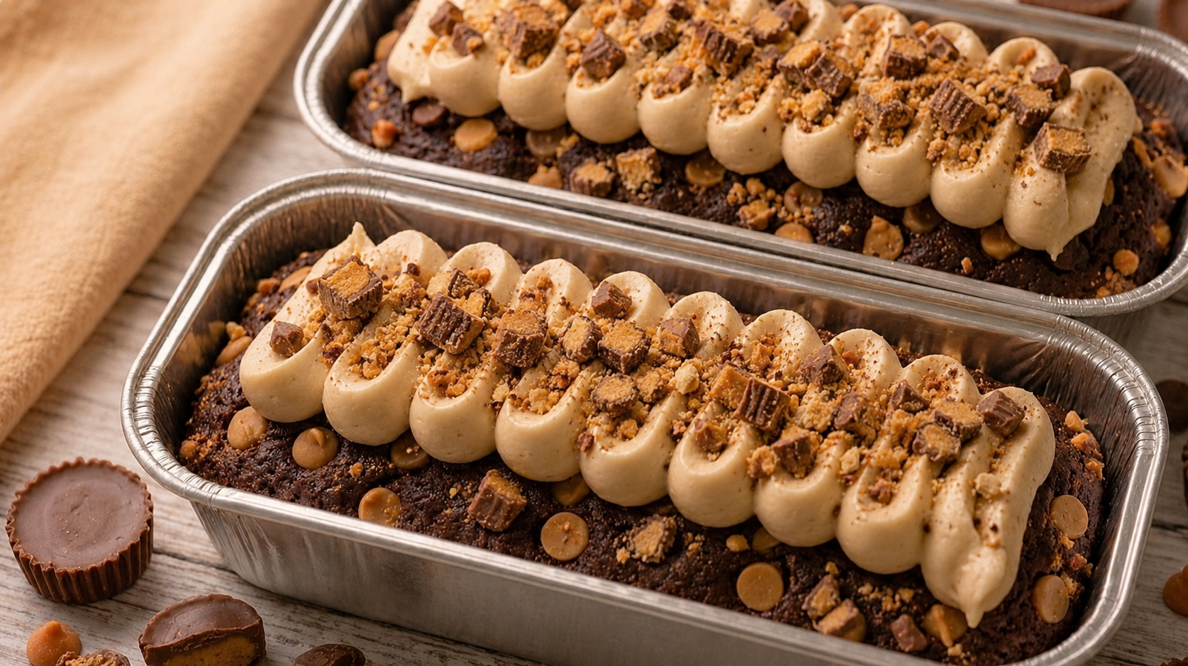 Mini Chocolate Reese Peanut Butter Cake