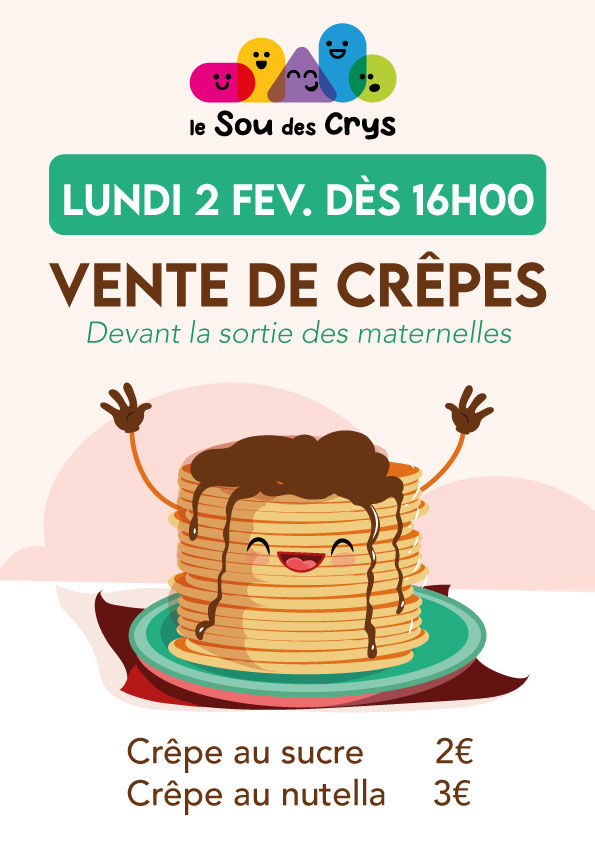 Vente de crêpes pour la chandeleur