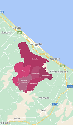 area di produzione della DOC lacrima di morro