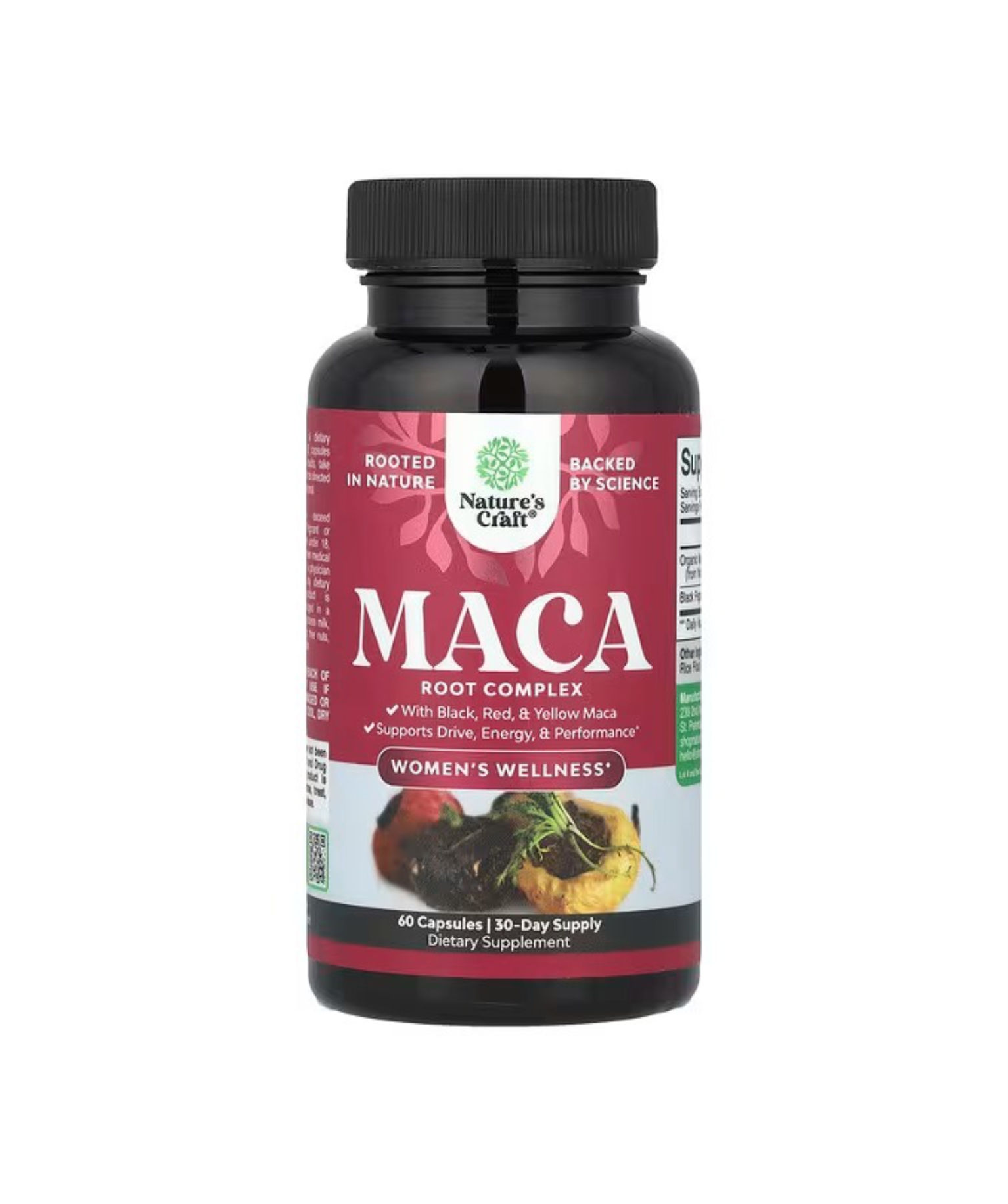 Bienestar de la mujer, Nature's Craft Complejo de raíz de maca, 60 cápsulas