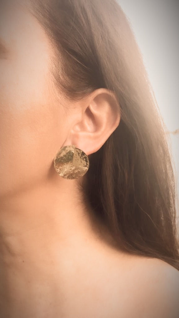 Thumbnail: Hammered Stud Earrings
