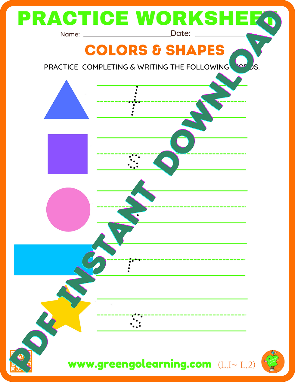 Level I / Lesson 2 Colors & Shapes