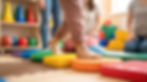 Child working on gross motor skills and balance