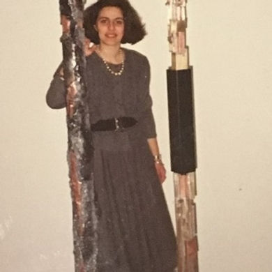 Laura Merlonghi con "Le colonne dell'oltre" le sue due sculture realizzate al Centro TAM