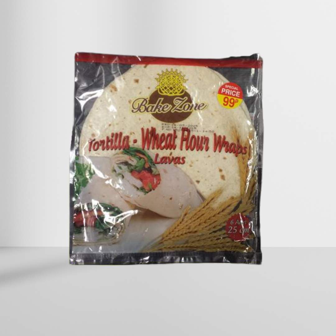 Bake Zone White Tortilla 6 pack