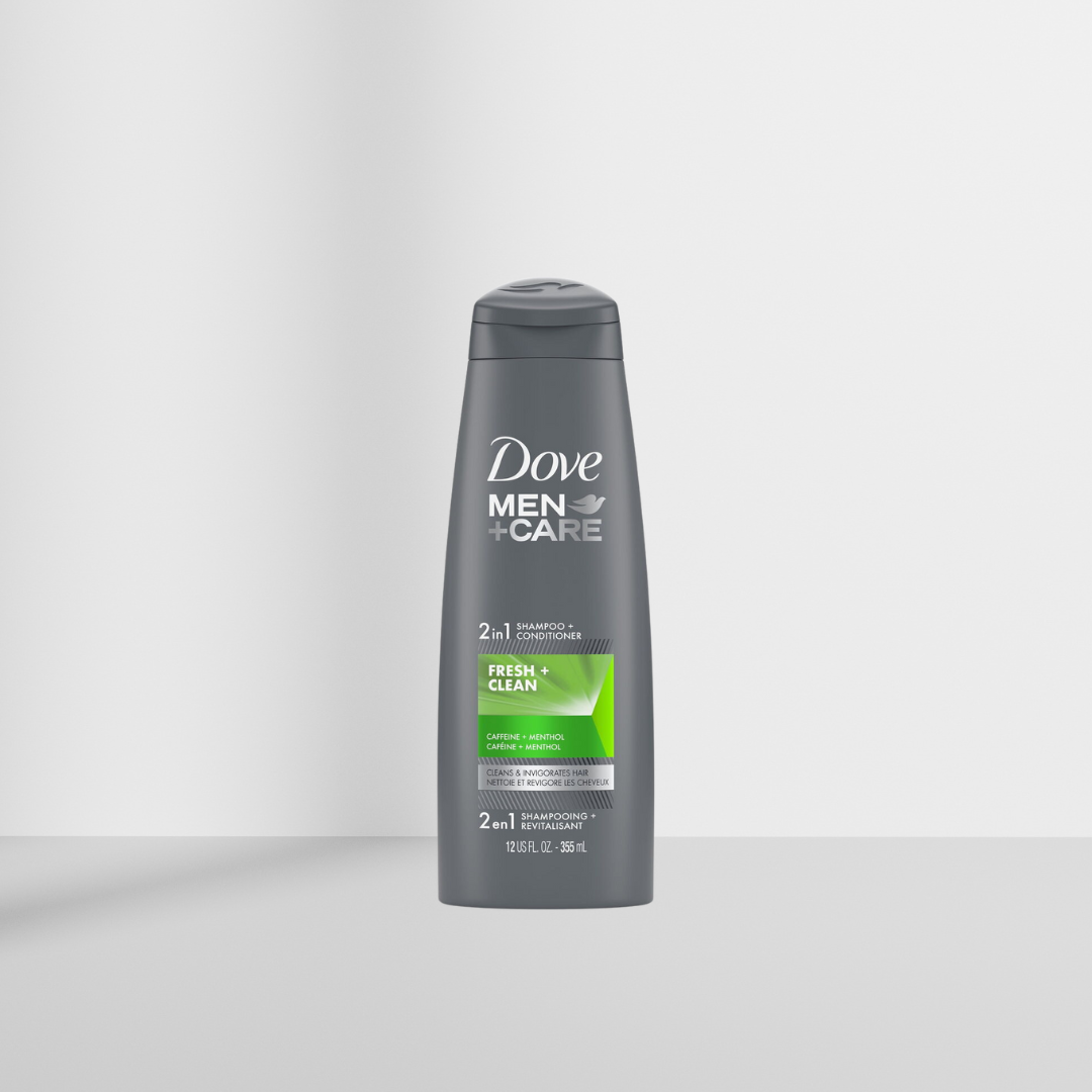Dove men care 2 in 1 shampoo and conditioner