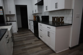 Box Type: Encore (Frameless Cabinetry)
Door Style: Regent
Finish: Simply White
Interiors: Prefinished Maple