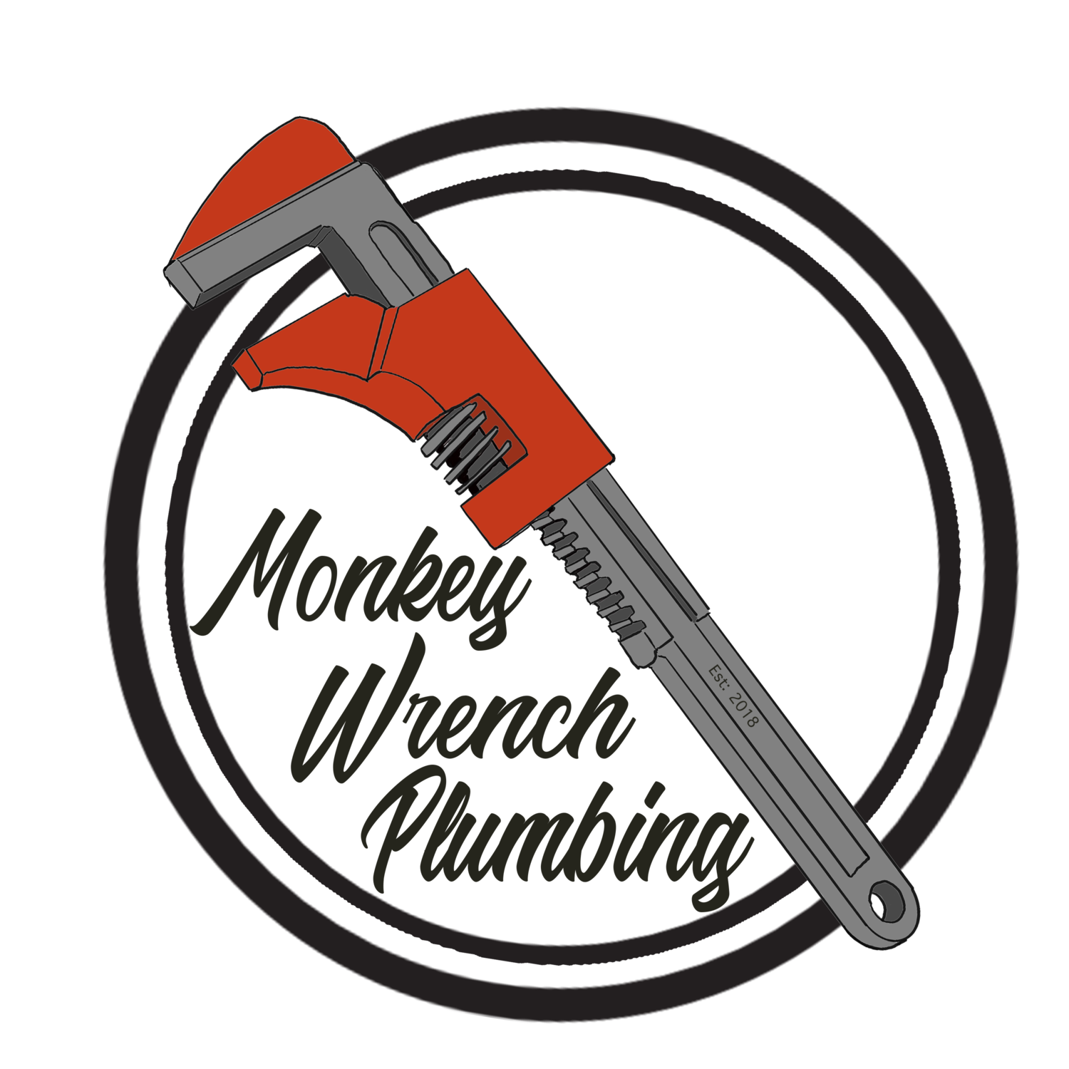 Monkey Wrench Plumbing Logo