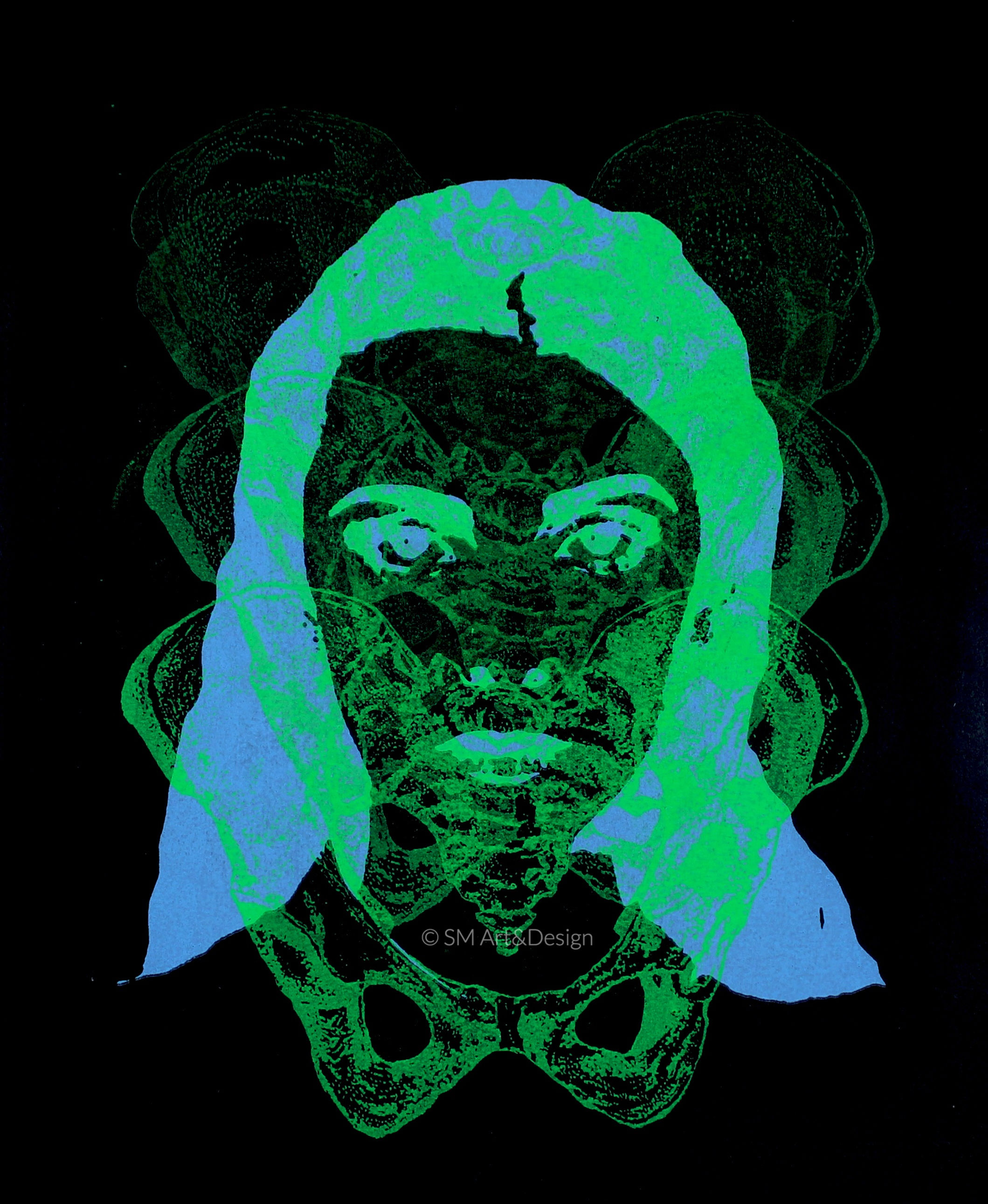 Flesh & Bone (One-Off Screen Print)