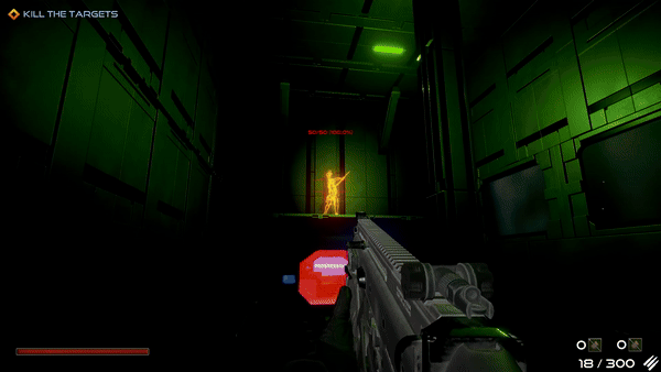 Ranged enemy attacking the player