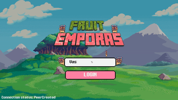 Establishing a network connection within the game
