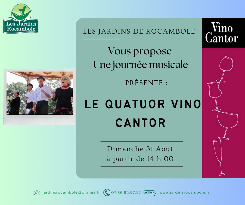 CONCERT - QUATUOR VINO CANTOR