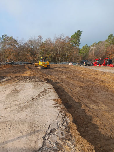 Parking lot preparation in Hopkins, SC by LandAid Solutions