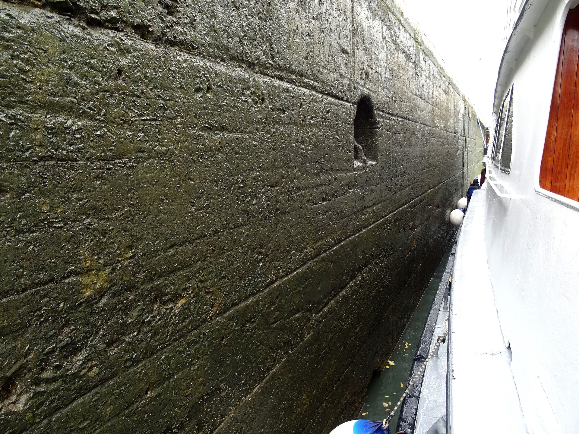 Passing through the locks