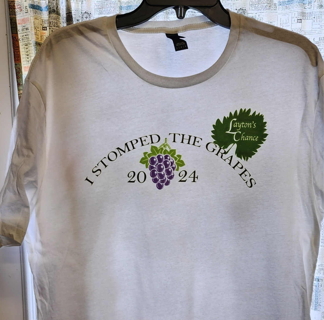 Layton Chance stomped the grapes