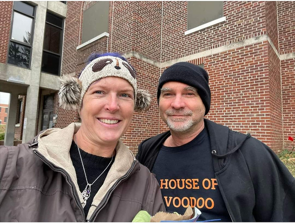 Wide angle view of the Glore Psychiatric Museum exterior