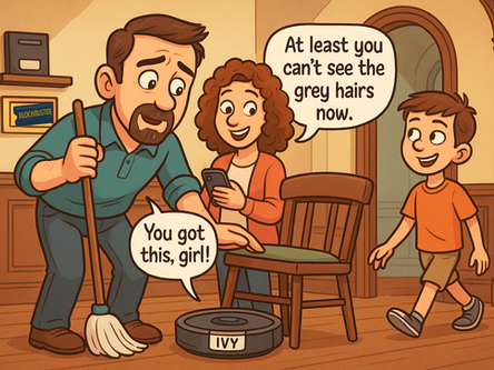 "Back in Line" with Dr. Mosier: Sweeping Up the Past with Ivy the Roomba