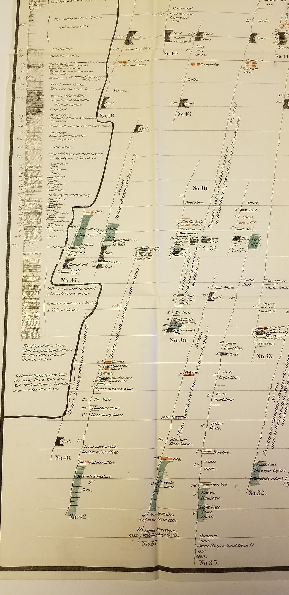 Thumbnail: Map Showing the Lower Coal Measures in Ohio