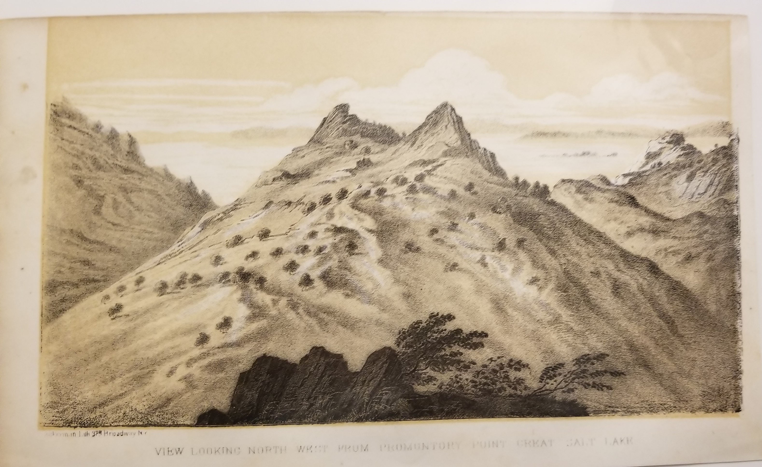 View Looking West from Promontory Point, Stansbury 1853