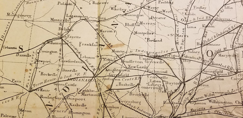 Thumbnail: Railroad Map of the United States, Andrews, 1852