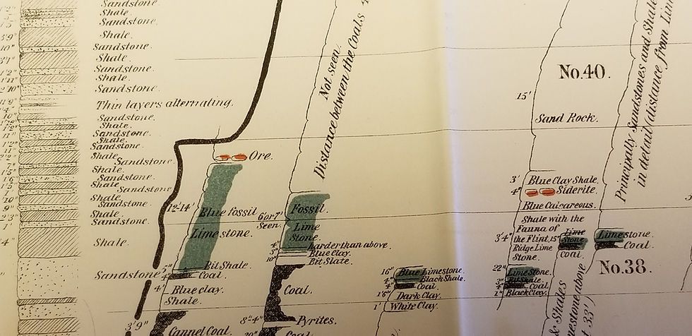 Thumbnail: Map Showing the Lower Coal Measures in Ohio