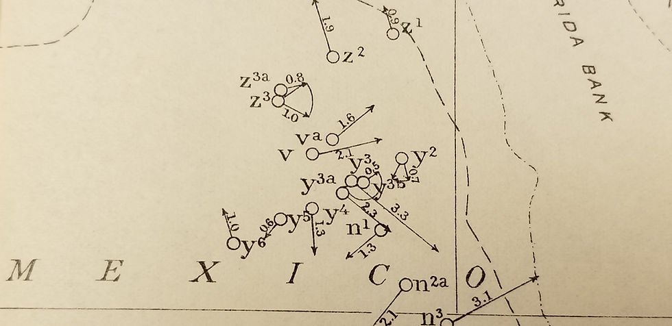Thumbnail: Map of Current Stations Occupied by Str. Blake, 1892